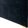 Elegant Velvet L - Shape Convertible Sectional Sofa With Movable Ottoman - Black - Image 25