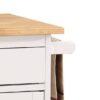Tullarick - Kitchen Cart - Natural / White - Image 4
