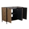 Modern Freestanding Bathroom Vanity With Adjustable Shelves - Light Coffee - Image 10