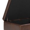 Shay - Mid Century Small Coffee Table Storage Ottoman - Distressed Chestnut Brown - Image 7