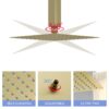 8" Stainless Steel Square Rainfall Shower Head Wall & Ceiling Mount With Self Cleaning Nozzles & Full Body Coverage - Gold - Image 8