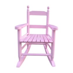 Children's Rocking Chair Indoor Or Outdoor, Suitable For Kids, Durable - Light Pink