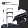 Luggage Set Of 5 Pieces, Expandable Hard Pc Luggage Set With Tsa Lock For Rotating Wheels, Lightweight Rolling Luggage - Black - Image 9