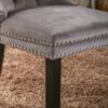 Nikki - Modern, High-End Tufted Solid Wood Contemporary Velvet Upholstered Dining Chair With Wood Legs Nailhead Trim (Set of 2) - Gray - Image 11