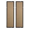 Rectangular Shaped Rice Paper Shadow Box Decor Wall Art, Transitional Style Wall Decor (Set of 2) - White / Blue - Image 12