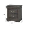 Louis Philippe - Nightstand - Dark Gray - Image 5