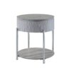 Yukino - High Gloss End Table - Gray - Image 3
