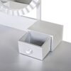 Luxury Vanity Desk With Round Mirror Height Adjustable Dressing Table Set Engineered Wood - Silver - Image 14