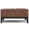 Dover - Lift Top Coffee Table Storage Ottoman - Brown - Image 7