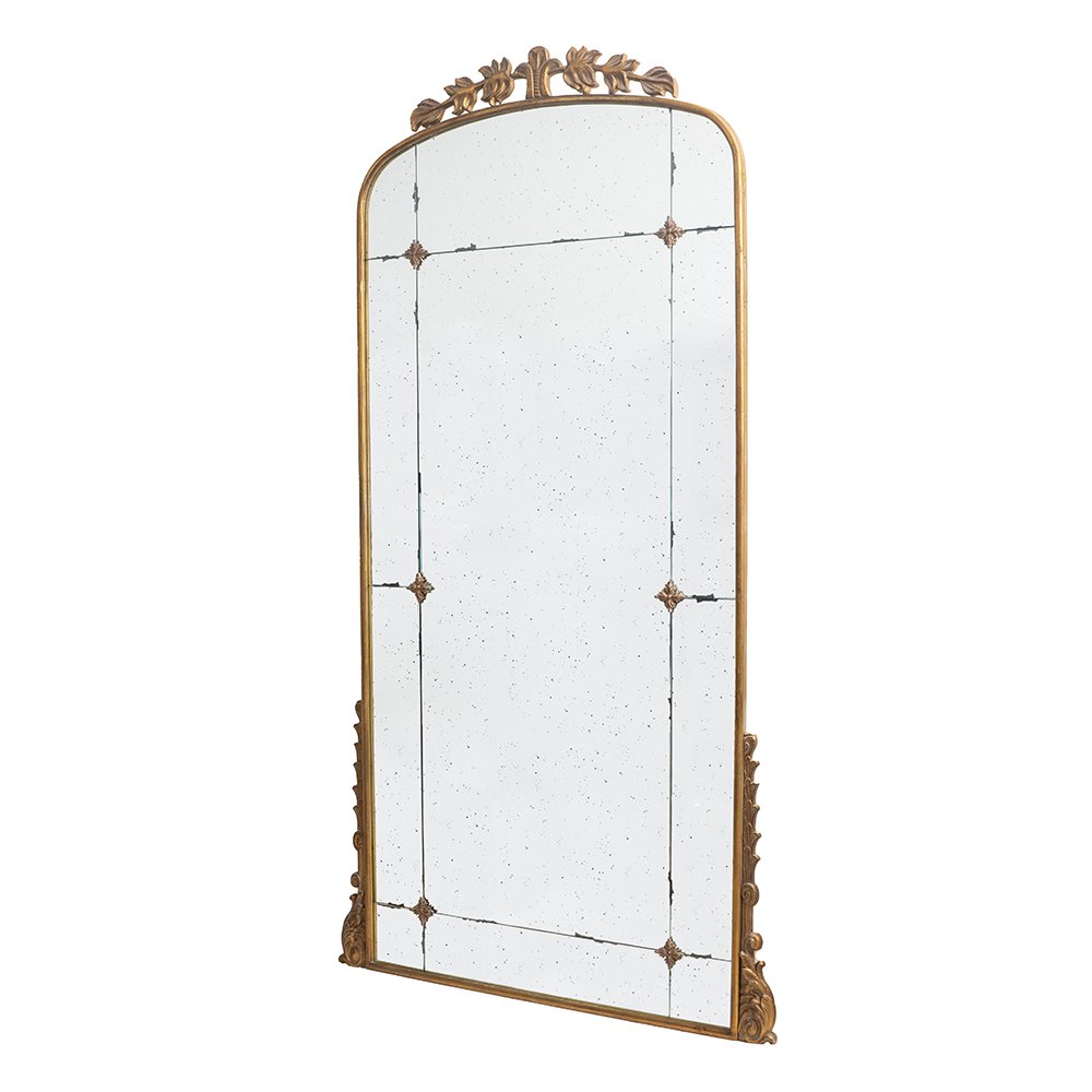 Lavish - Full Length Mirror, AntiqueMetal Floor Mirror For Living Room, Bedroom - Gold - Image 7