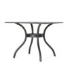 Enchantia - Outdoor Square Dining Table With Weave Tabletop And Flared Legs - Copper - Image 5