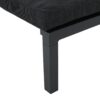 Modern Aluminum Chaise Lounge With Water Resistant Fabric Cushions - Dark Gray - Image 13