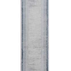 Marfi - 2' X 8' Bordered Runner Rug - Blue / Ivory