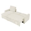 Convertible L Shaped Sleeper Sofa Bed With Reversible Chaise And Storage - Beige - Image 6