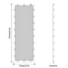 Hollywood - Full Length Mirror With Lights Full Body Vanity Mirror With 3 Color Modes Wall Lighted Standing Floor Mirror For Dressing Room Bedroom Hotel Touch Control - Pink - Image 3