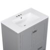 Bathroom Vanity With Single Sink, Combo Cabinet Undermount Sink, Bathroom Storage Cabinet With Two Doors And A Drawer, Soft Closing, Multifunctional Storage, Solid Wood Frame - Gray - Image 20
