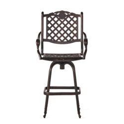 Cast Aluminum Bar Stool - Copper