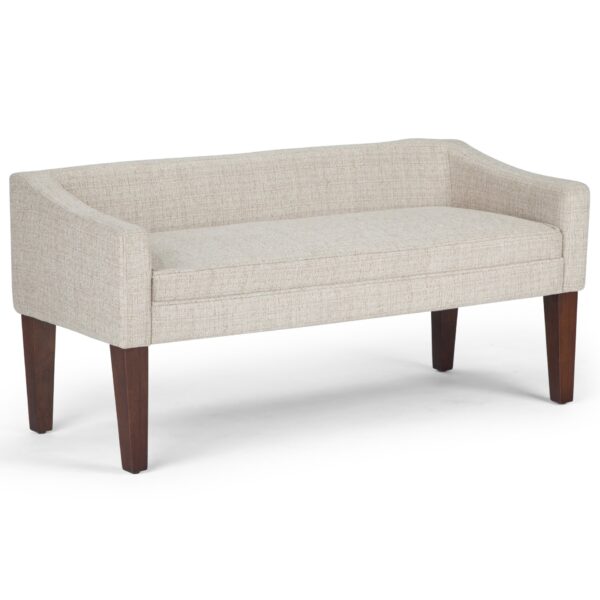 Parris - Upholstered Bench - Platinum