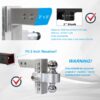 Alu - Adjustable Trailer Drop Hitch With 2" Receiver, 6" Adjustment - Silver - Image 12
