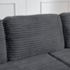Minimalist L Shape Modular Sectional Sofa Bed - Gray - Image 10
