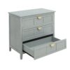 3 Drawer Cabinet, American Furniture, Suitable For Bedroom, Living Room, Study - Light Gray - Image 14