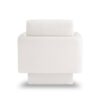 360° Modern Swivel Accent Chair Round Armchair, Thick Padded Single Lounge Sofa Upholstered Comfy - Cream - Image 12