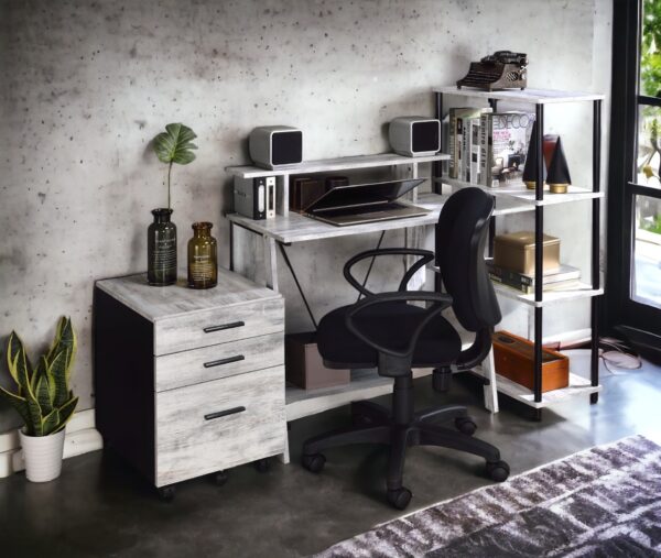 Nypho - Writing Desk - Antique White / Black