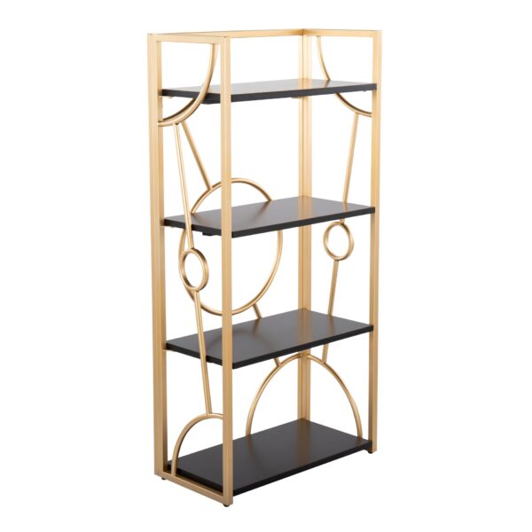 Constellation - Contemporary Bookcase - Gold / Black