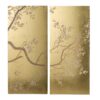 Cherry Blossom Wall Art Panels, Wall Decor For Living Room Dining Room Office Bedroom (Set of 2) - Gold - Image 2