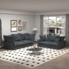 Modern Comfy Upholstered Sofa Cloud Couch, Deep Seat Couches With Multiple Large Soft Pillows, Convertible Deep Seat Chaise Langue For Living Room - Gray - Image 7