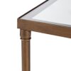 Metal Rectangle Coffee Table With Tempered Glass Top - Bronze - Image 6