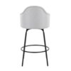 Ahoy - Contemporary Fixed Height Counter Stool (Set of 2) - Black / Light Gray - Image 5
