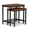 Skyler - 2 Piece Nesting Side Table - Dark Cognac Brown - Image 2