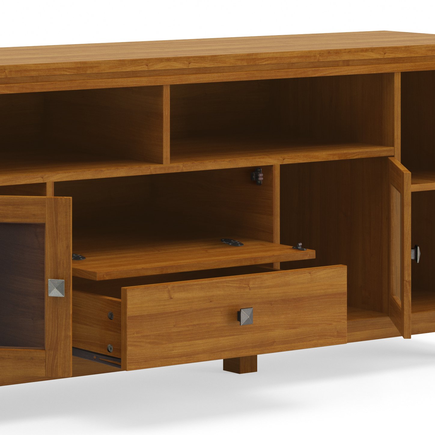Cosmopolitan - Wide TV Media Stand - Light Golden Brown - Image 4