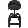 Pneumatic 360 Degree Swivel Stool, Mechanics Rolling Creeper Seat, Heavy Duty Mechanics Stool - Black - Image 3