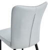 Modern Minimalist Dining And Office Chairs Set With Metal Legs - Light Gray - Image 9