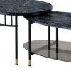 Silas - Engineered Stone Top Nesting Table - Black - Image 4