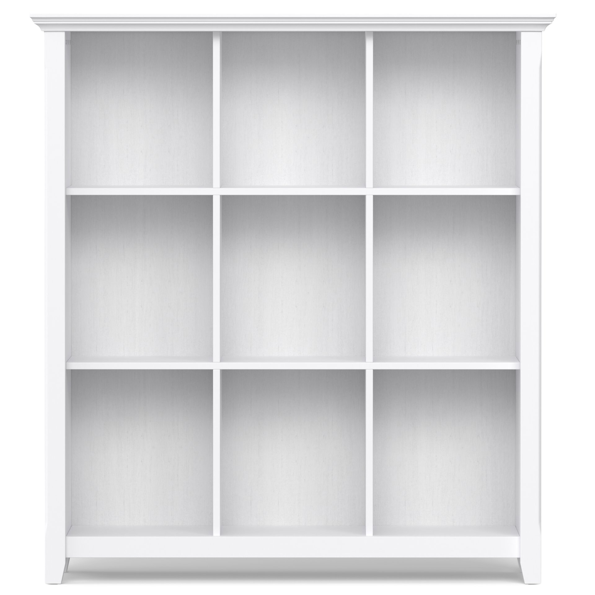 Acadian - 9 Cube Bookcase And Storage Unit - White - Image 4