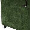Convertible Loveseat Sofa Bed With Adjustable Backrest USB Ports Phone Holder Side Pockets Chenille - Green - Image 26