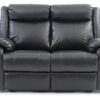 Sleek Contemporary Love Seat - Black - Image 3