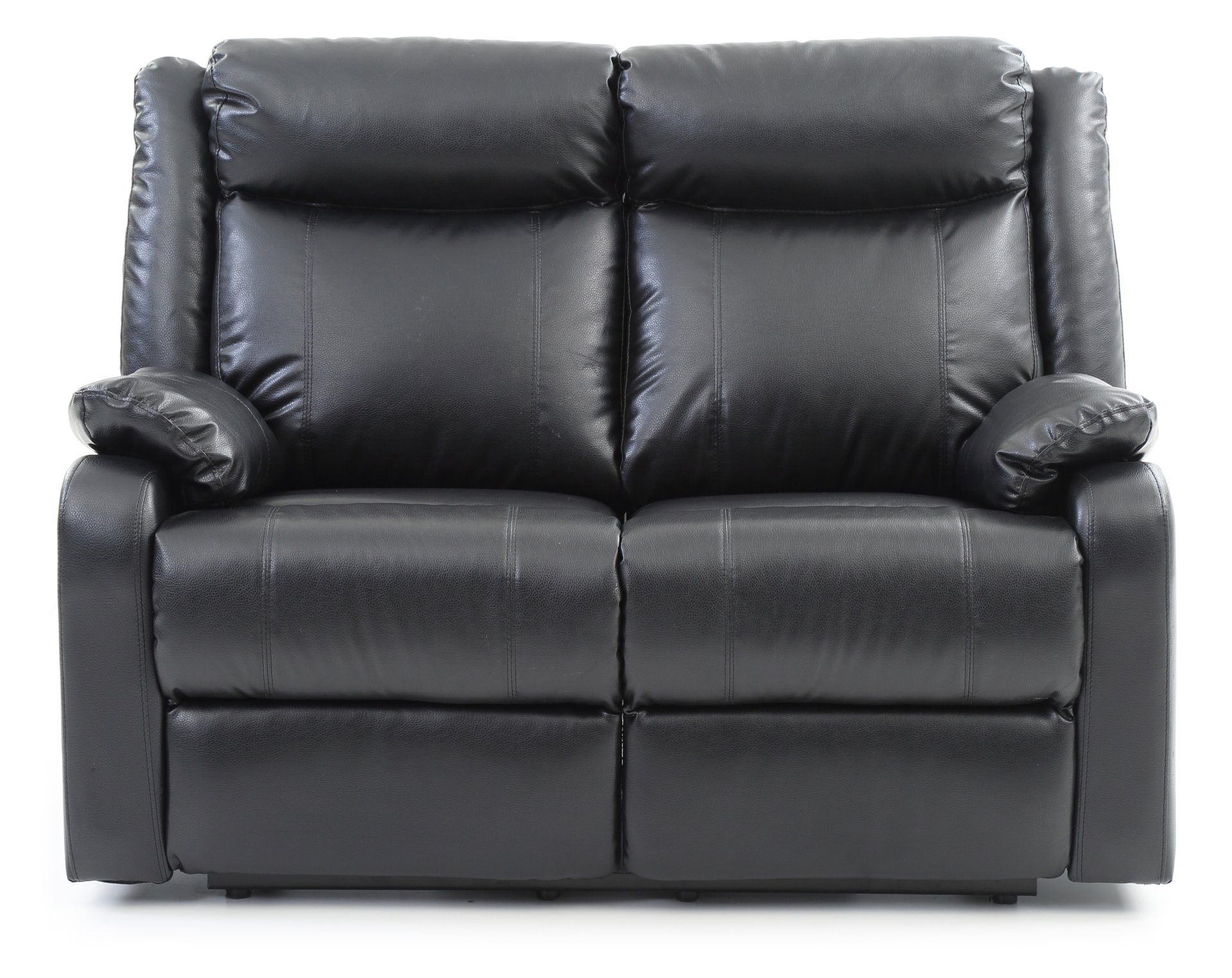 Sleek Contemporary Love Seat - Black - Image 3