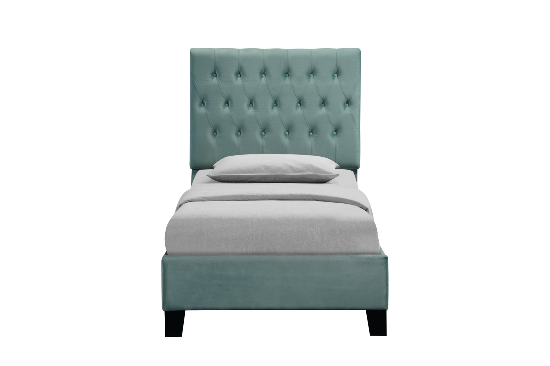 Luma - Twin Upholstered Bed - Light Blue - Image 2