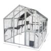 Xpt019 Cat Cage Box Lovely House Cute Pet Play Speace Wooden Big For Backyard Room - White - Image 3