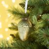 Tear Drop Ornament, Glass Decorative Hanging Christmas Tree Ornaments For Holiday Party Decorations (Set of 12) - Green - Image 3