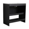 Modern 36" Bathroom Vanity With Ceramic Sink And Soft Closing Doors - Dark Oak - Image 15