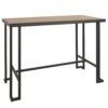 Roman - Industrial Counter Table - Gray / Natural - Image 2