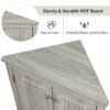 Triangle Bathroom Storage Cabinet With Adjustable Shelves, Freestanding Floor Cabinet For Home Kitchen - Oak - Image 10