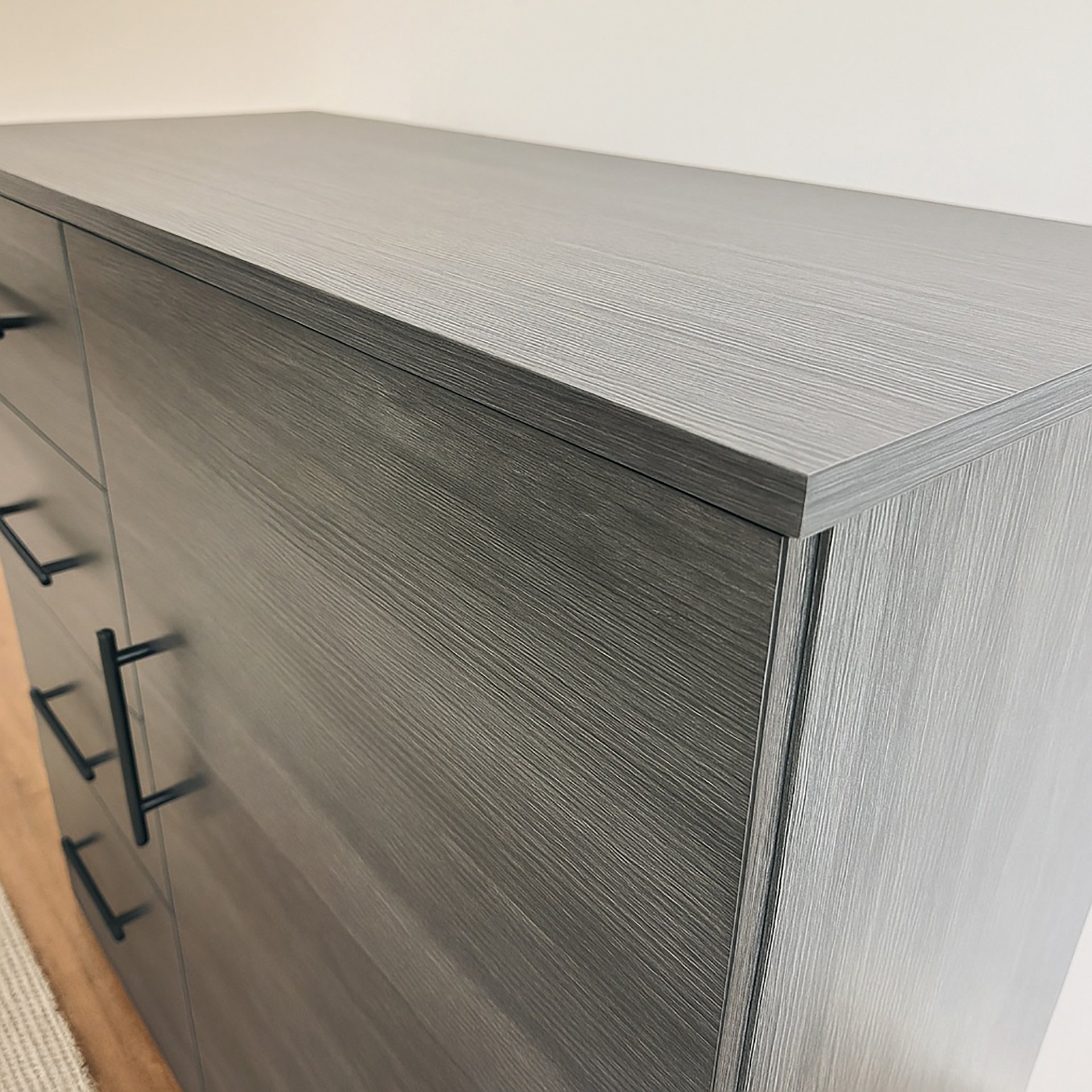 Robin - Gentleman's Chest In With Extra Deep Drawer Storage And Eco Friendly Wood - Gray - Image 5