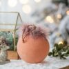 Christmas Ball Ornaments, Glass Decorative Hanging Ball Christmas Tree Ornaments For Holiday Party Decorations (Set of 6) - Brown - Image 3