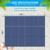 Inground Pool Safety Cover 16 X 32Ft Rectangle Winter Cover With Triple Stitched And Hardware Included - Blue - Image 3